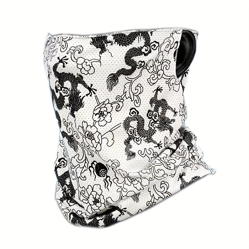 Breathable Camouflage Face Mask Chinese Dragon High Elastic