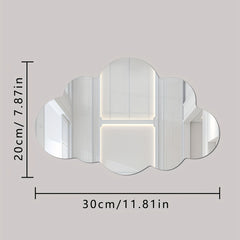 Acrylic Cloud Mirror Stickers for Kids and Girls