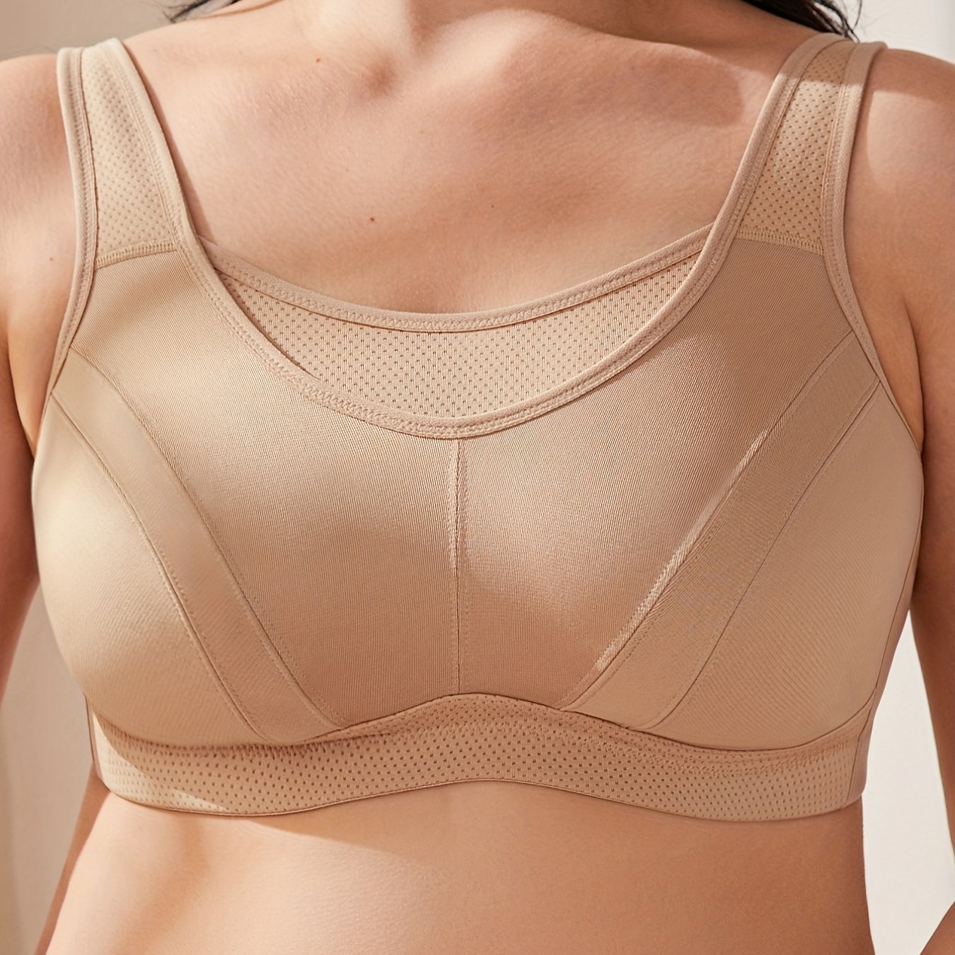 Sports Bra Women's Plus Full Coverage Seamless Workout