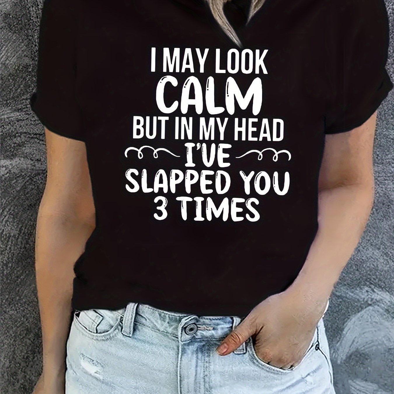 Letter Graphic Short Sleeve Round Neck Sports T-Shirt Women's Activewear
