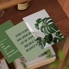 10pcs Green Plant Landscape Postcards Room Wall Decoration