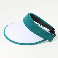 Dark Green Photochromic Visor Hat Lightweight PVC UV Protection Sun Hat