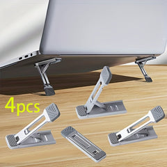 4pcs Universal Laptop Stand Mini Cooling Pad MacBook Invisible Anti Slip