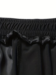 Comfy Stretch Elastic Waist Drawstring Men's Shorts for Summer