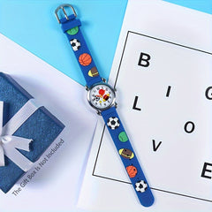 Stylish Boys Sports Electronic Watch with 3D Printed Designs
