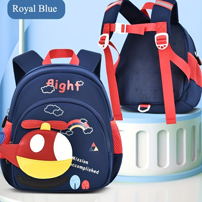 Kindergarten School Bag Cartoon Backpack with Chest Strap for Boys Girls