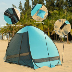 1pc UPF 50 Beach Tent Easy Pop Up Protection Stylish Design