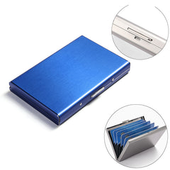 Metal Card Holder Men's Stainless Steel Anti-Degaussing Compact Card Box