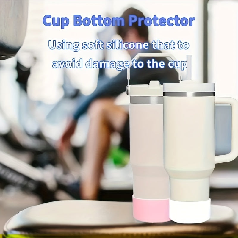 2pcs Silicone Cup Base Covers Non-slip Soft Cup Bottom Sleeve Cup Accessories