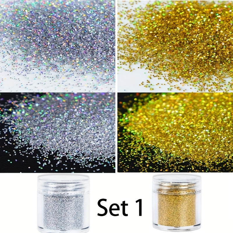 Pink Glitter Loose Nail Art Decoration Bulk Glitter Sequins Cosmetic
