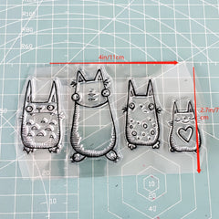 Cartoon Animal Silicone Stamps for Unique Holiday Cards