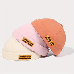 Candy Patch Docker Cap Cotton Beanie Hat for Women