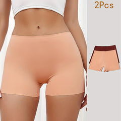 2pcs Solid Boyshort Panties Soft Stretch Women's Lingerie & Underwear