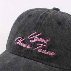 Letter Embroidery Baseball Cap Distressed Casual Dad Hats Lightweight Sun Hats