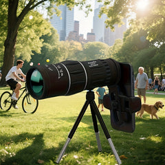 10x42 Portable Monocular Telescope with Adjustable Focus Lightweight