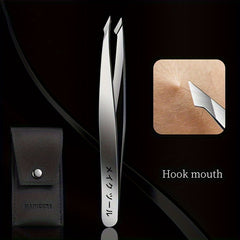 4pcs Stainless Steel Tweezers Precision Eyebrow Remover
