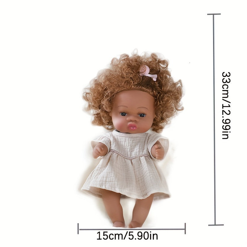 Silicone Vinyl Reborn Baby Doll 12'' Lifelike Girl Toy