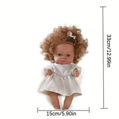 Silicone Vinyl Reborn Baby Doll 12'' Lifelike Girl Toy