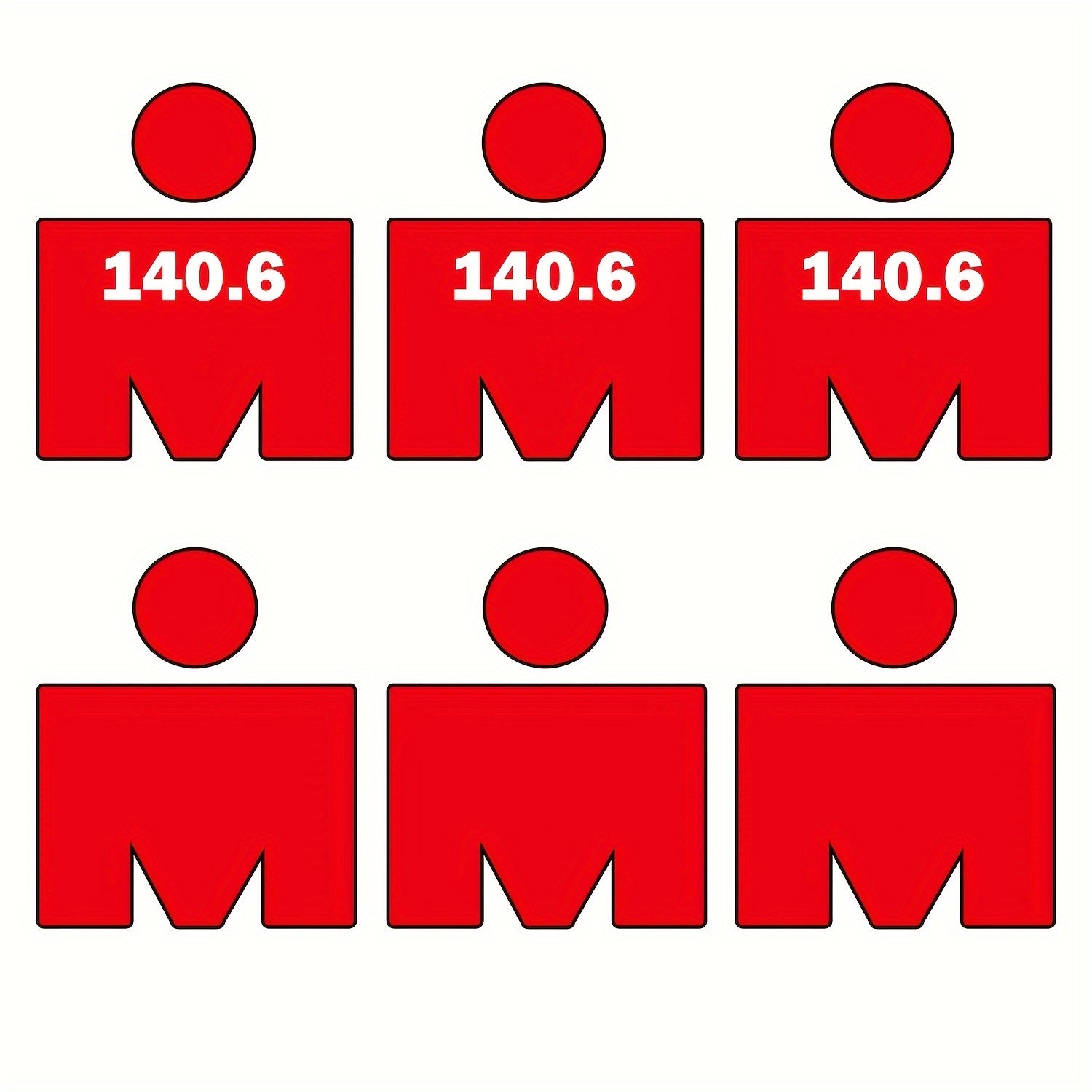 Triathlons Swim Bike Run Decals Window Vinyl Marathons Decal Sticker