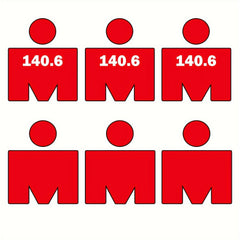 Triathlons Swim Bike Run Decals Window Vinyl Marathons Decal Sticker