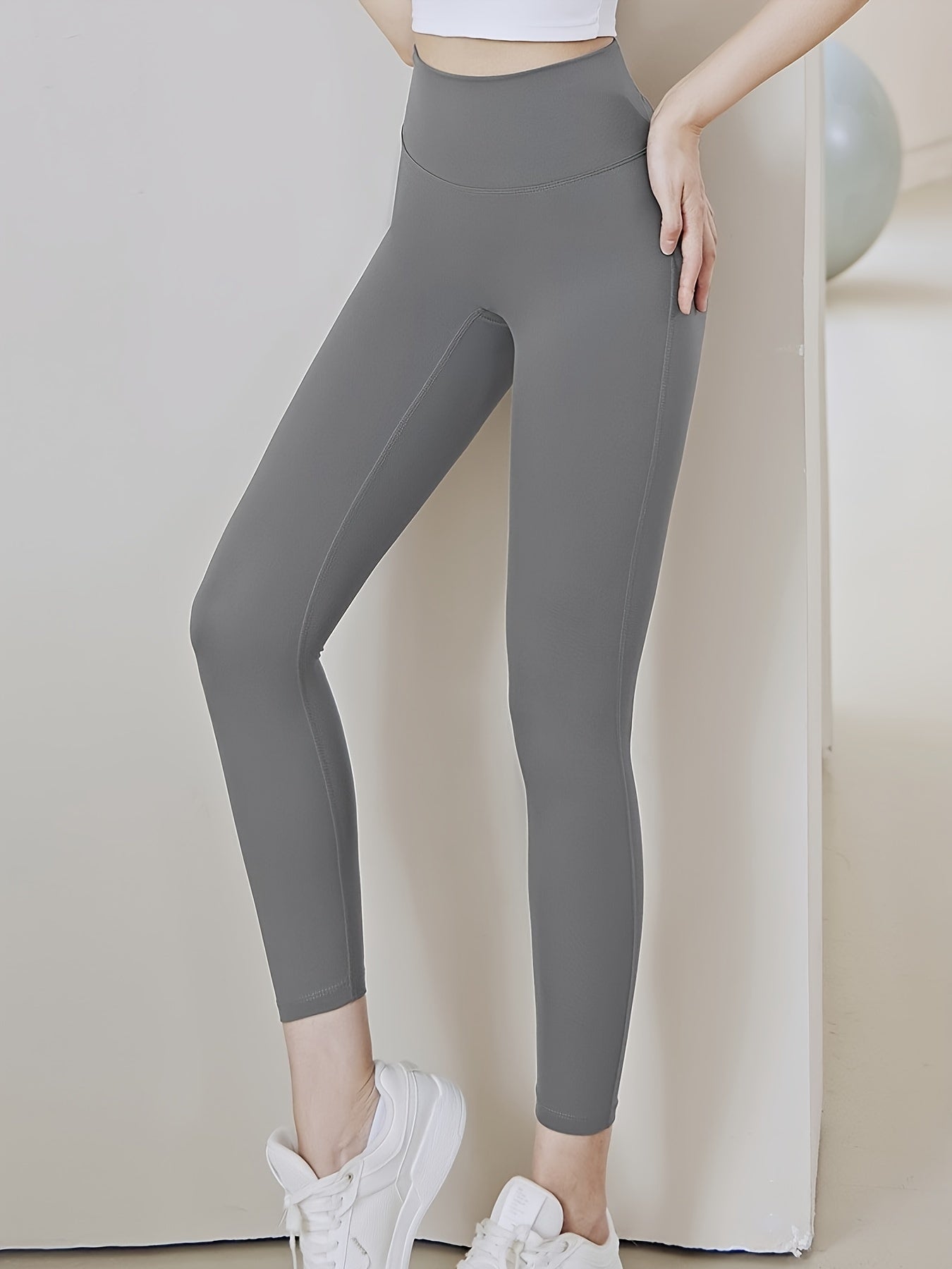 High Waist Cross Waist Back Seamless Leggings