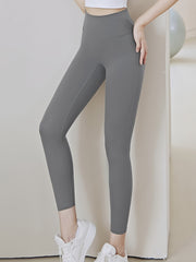 High Waist Cross Waist Back Seamless Leggings