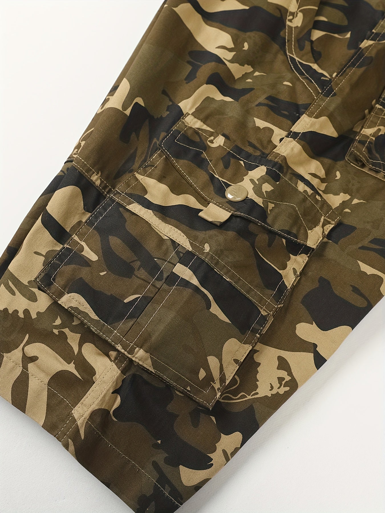 Men's Camo Cargo Shorts Military Casual Shorts
