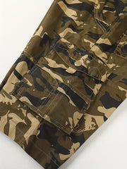 Men's Camo Cargo Shorts Military Casual Shorts