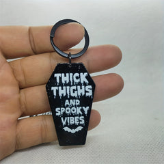 Acrylic Halloween Tombstone Keychain Bag Charm Halloween Gift