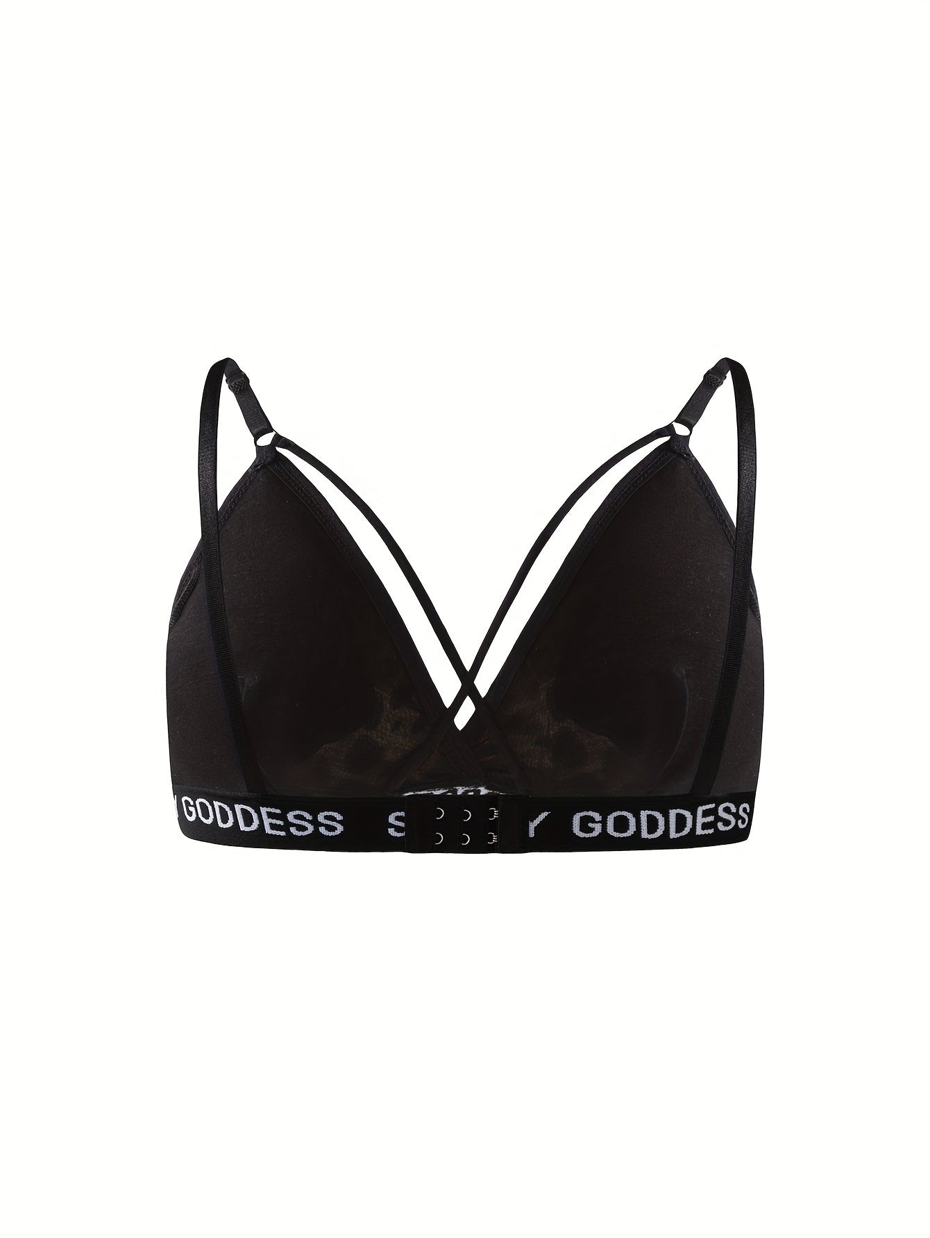 Letter Print Wireless Bras Leopard Bra Women's Lingerie