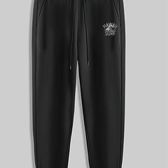 Mountain Capital Letters Print Men's Pants Drawstring Sweatpants