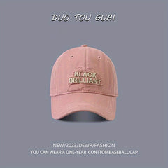 Letter Embroidery Patch Baseball Cap Unisex Cotton Couple Sun Hat