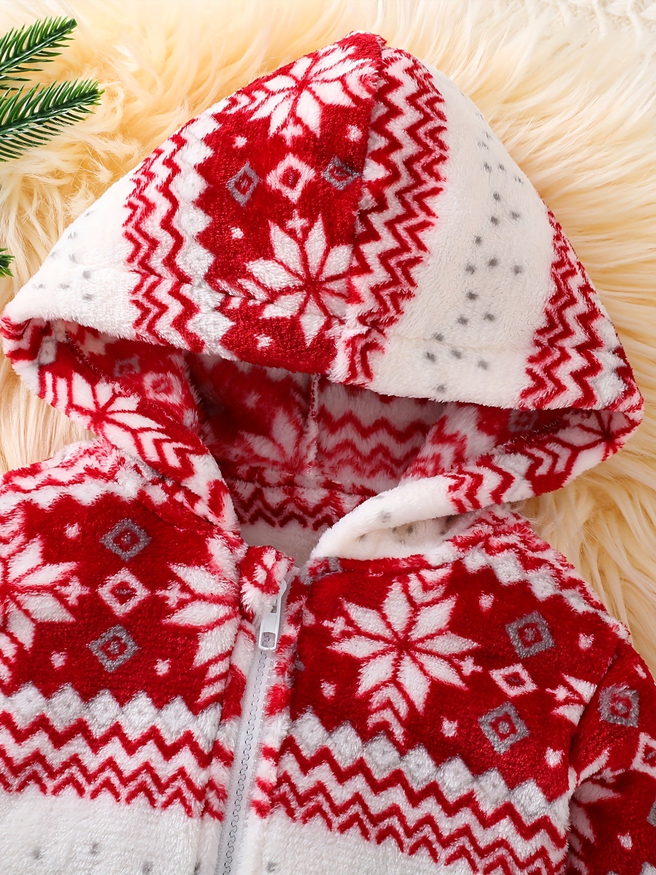 Snowflake Plush Coat for Girls - Warm & Stylish