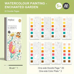 Children's Watercolor Painting Coloring Book