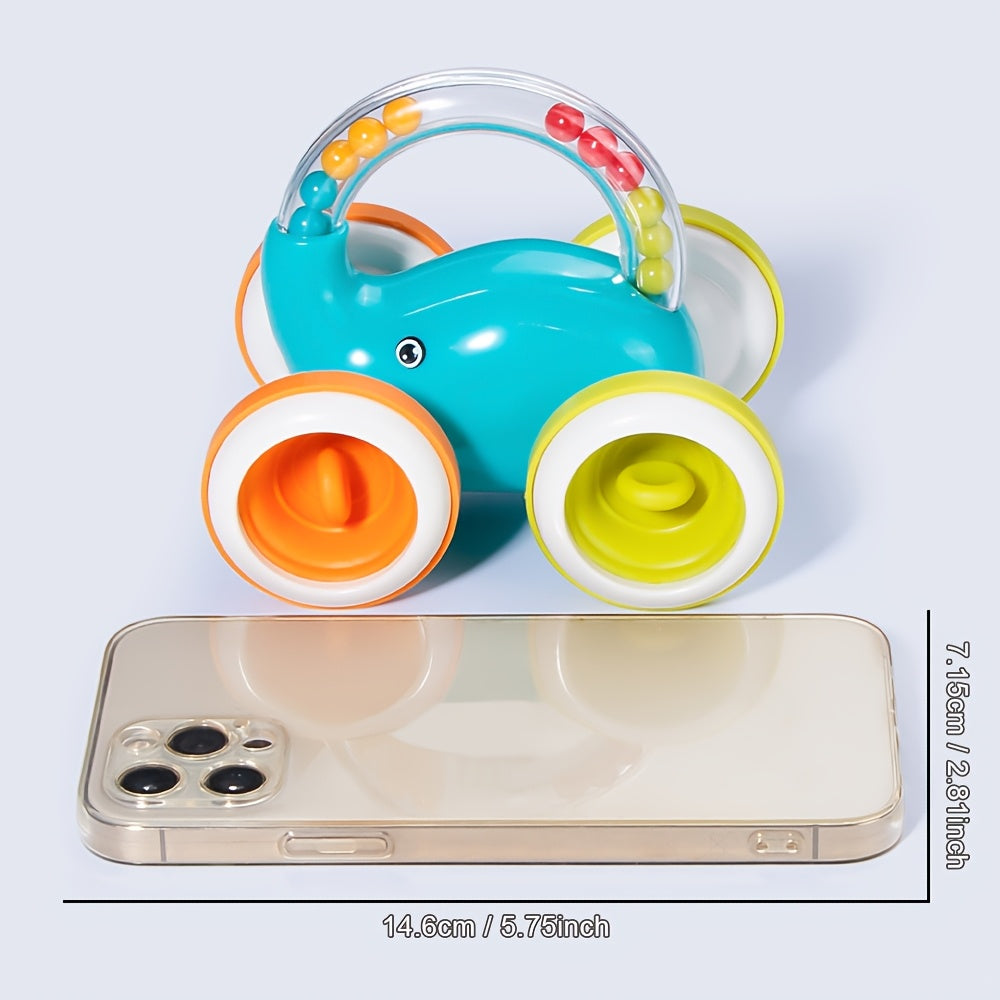 Inertial Elephant Car with Rattles Grip Toy