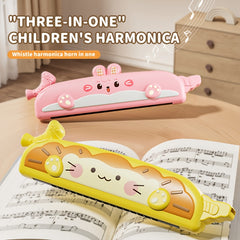 2pcs Cartoon 16 Hole Harmonica Toy Instrument for Boys and Girls