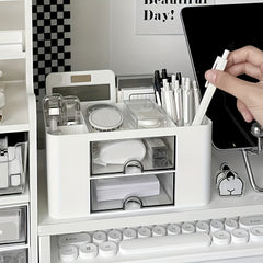 1pc Storage Box Cosmetic Organizer Jewelry Storage Box Desktop Organizer