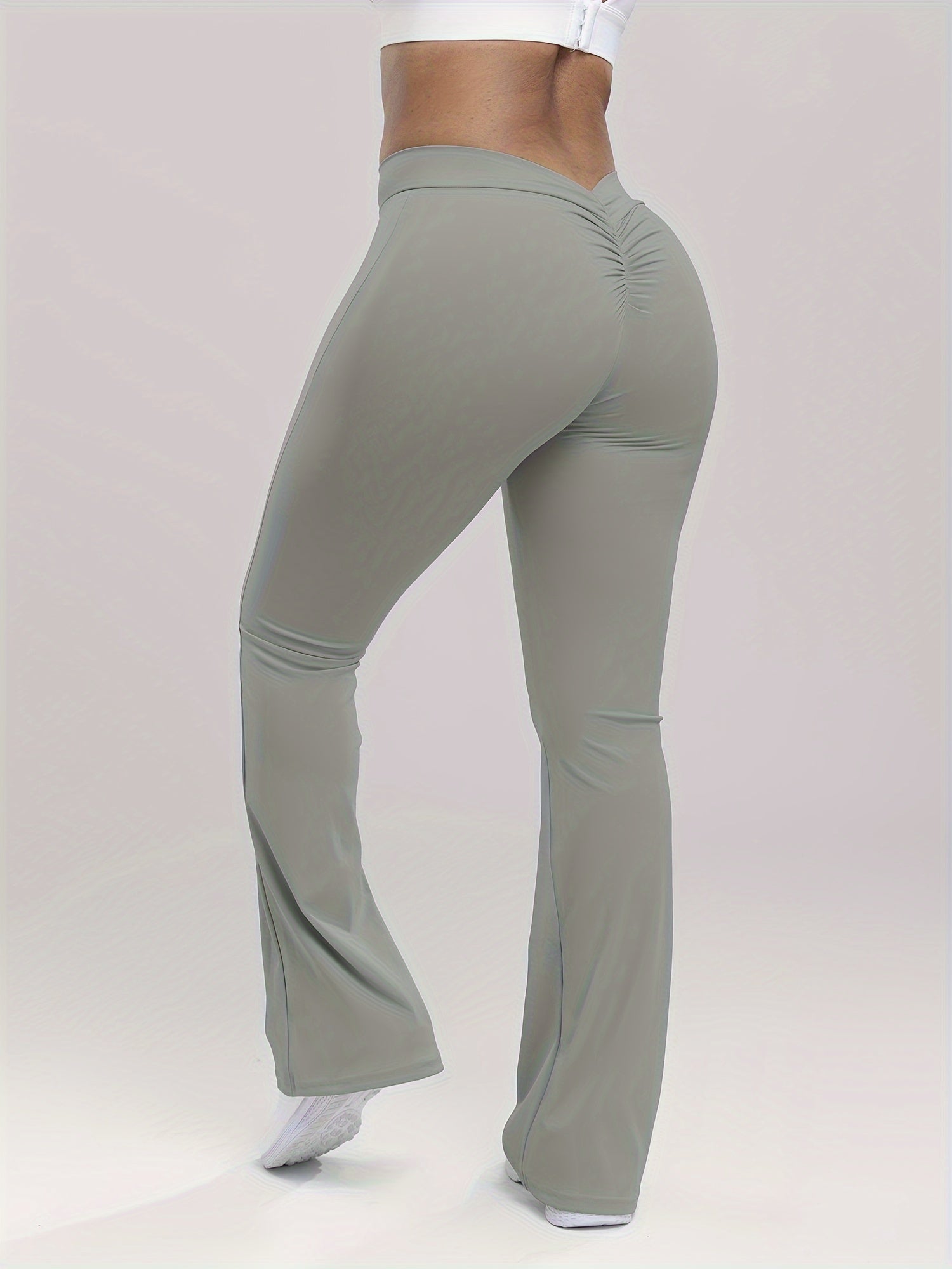 High Waist Yoga Flared Pants Bell Bottom Leggings Women's Activewear