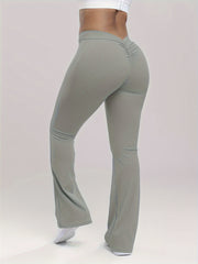 High Waist Yoga Flared Pants Bell Bottom Leggings Women's Activewear