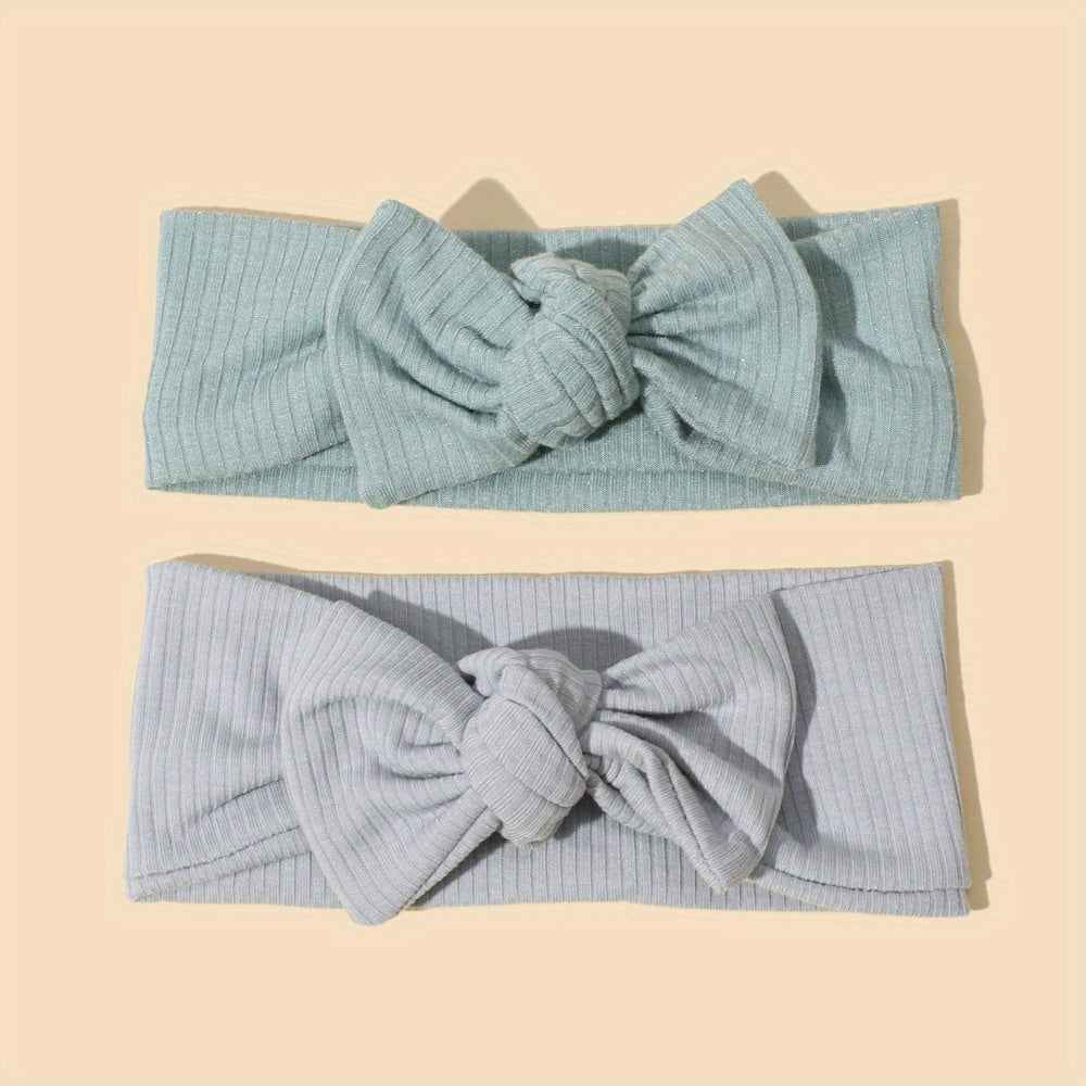 2pcs Baby Headband Butterfly Knot Elastic Newborn Hair Accessories