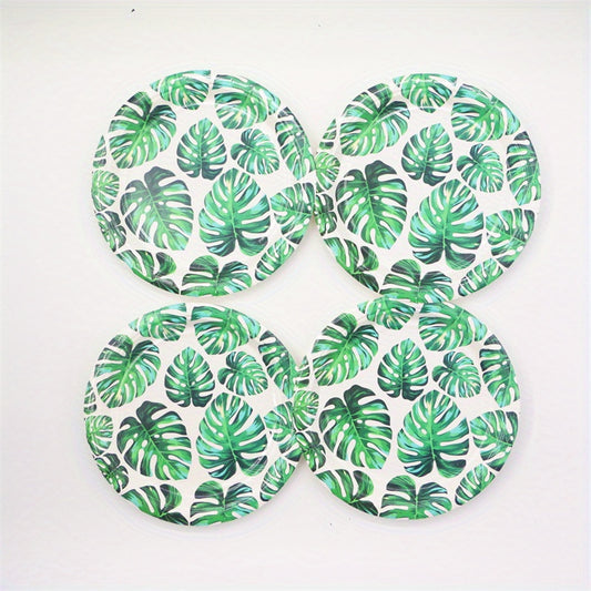 Tropical Palm Leaf Party Supplies 10pcs Plates Cups Napkins Hawaiian Luau