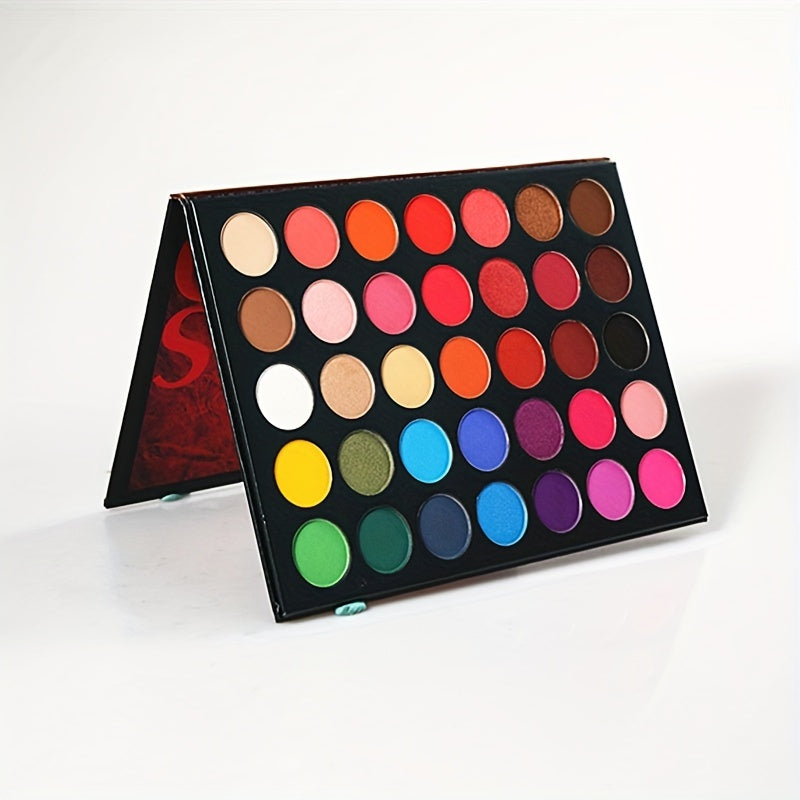 35-Color Highlighter Eyeshadow Palette Matte Shimmer Finish