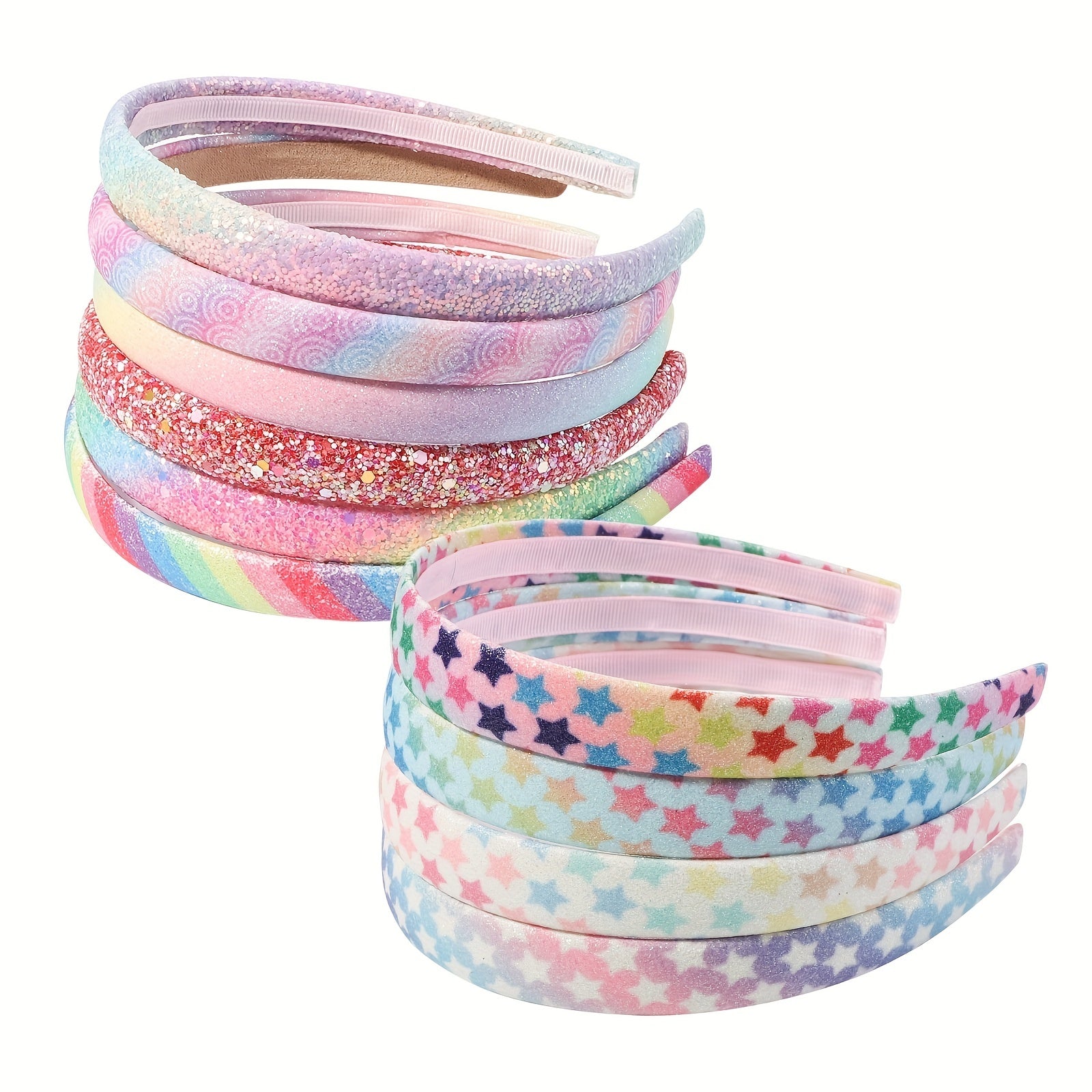 Gradient Sequined Star Hair Hoop Princess Headwear Hair Accessories