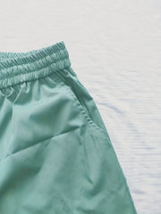 Dual Pockets Drawstring Bermuda Shorts for Women