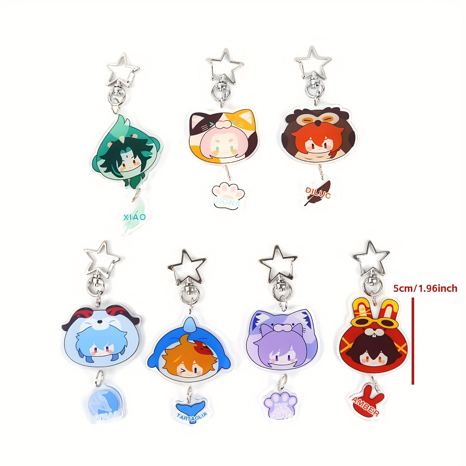 Cartoon Acrylic Figure Anime Keychain Perfect Collection Impacte Toys Gift