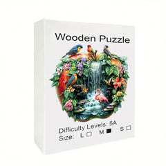 Wooden Puzzle Bird World Animal Shape Jigsaw High Difficulty Brain Teaser
