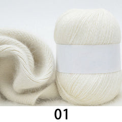 Long haired Mink Cashmere Yarn Soft Fine Yarn For Knitting Crocheting
