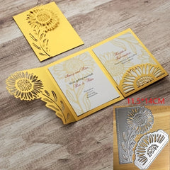 2Pcs Flower Metal Cutting Dies for DIY Scrapbooking Album