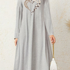 Women's Loungewear Dress Leopard Print Long Sleeve Night