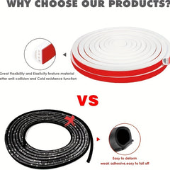7Ft Silicone Door Weather Stripping Seal Strip Self Adhesive D Shape